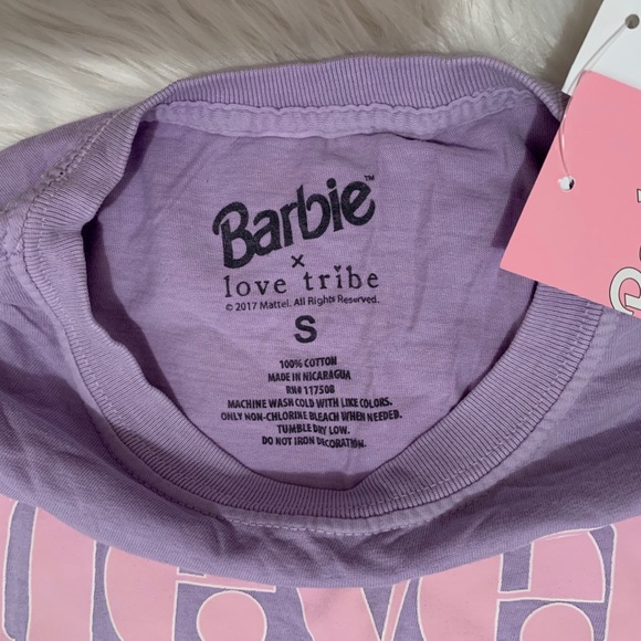 Barbie “Never Basic” Crop T-Shirt - Picture 4 of 5